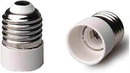 Set of 2 E27 to E14 base adapters for LED bulbs and low consumption