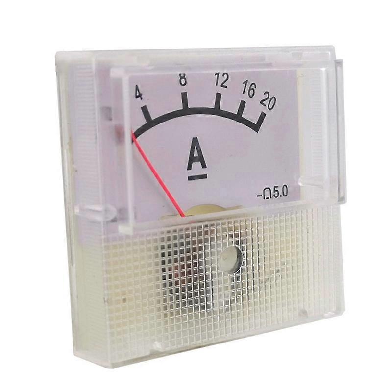Square Shape Current Test Mechanical Pointer Type  DC Panel Meter DC 0-20A 91C16 Au04 21 Dropshipping