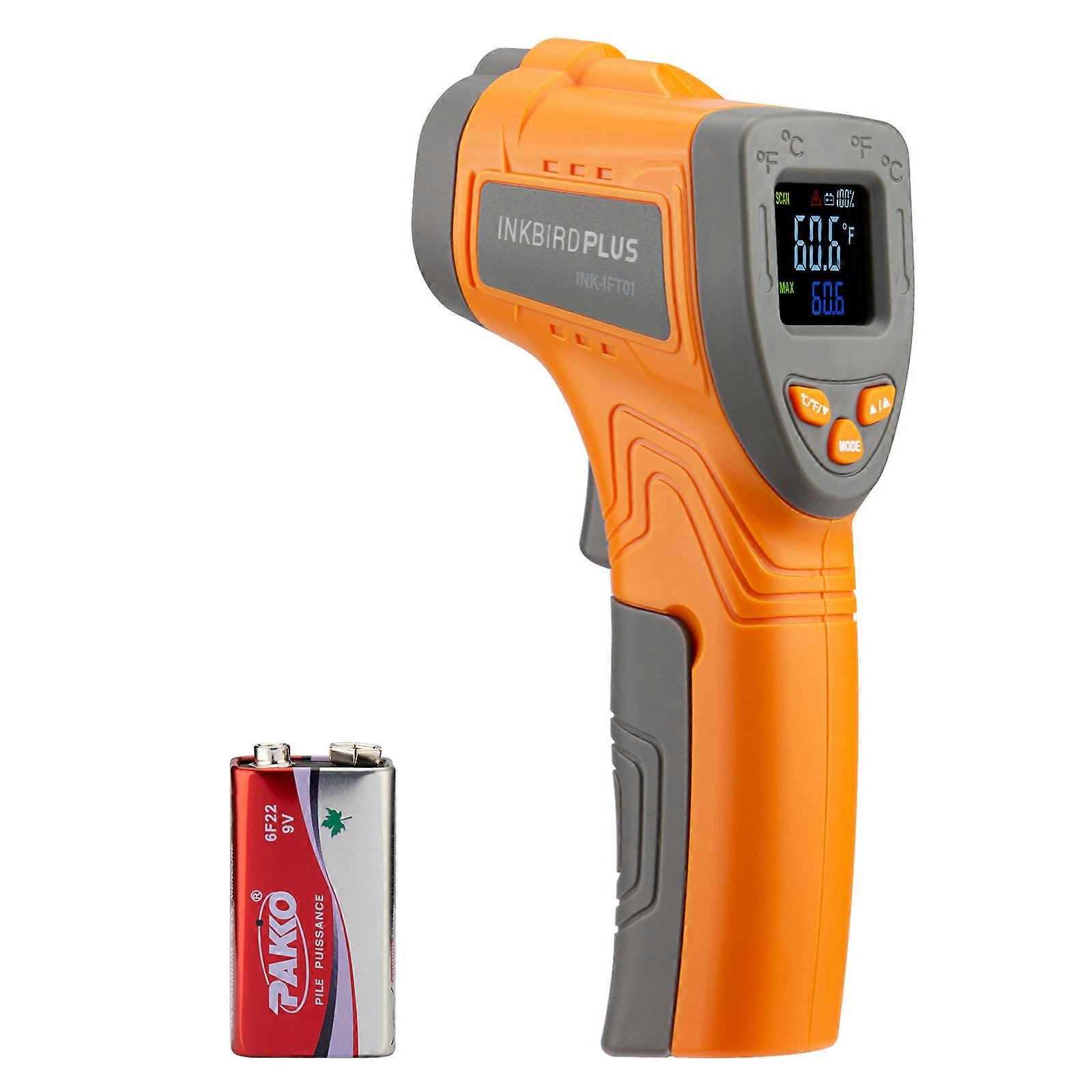 INK-IFT01 Laser Infrared Thermometer Non-Contact Digital Temperature Gun Instant Read Thermometer for Industrial&Kitchen
