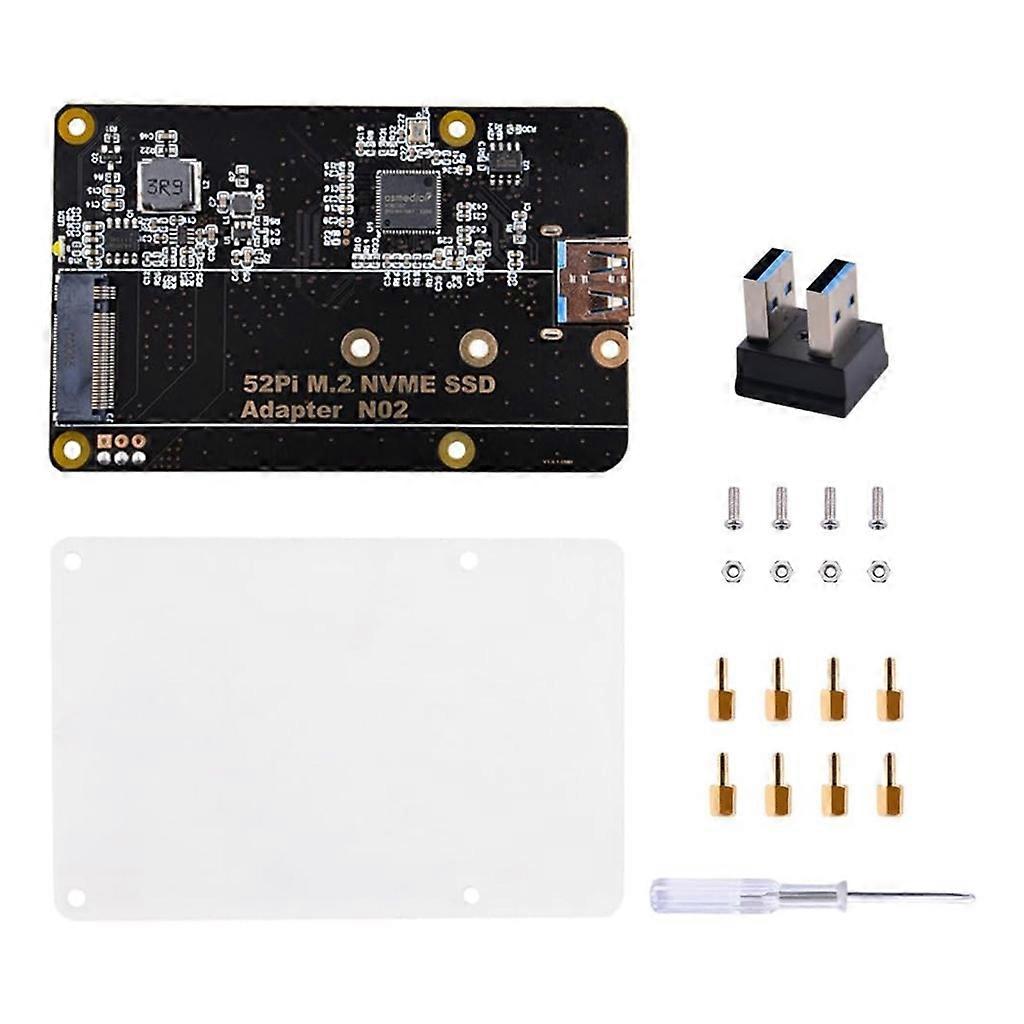 M2 NVMe SSD Storage Expansion for RaspberryPi4 M2 NVMe Solid Disk Adapter