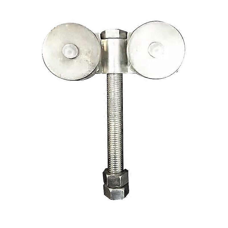 Industrial | Double Wheel Sliding Slides | Galvanized Steel Caster | Sliding Caster With Easy Glide | For Sliding Door, Sliding Gate, Industrial Door