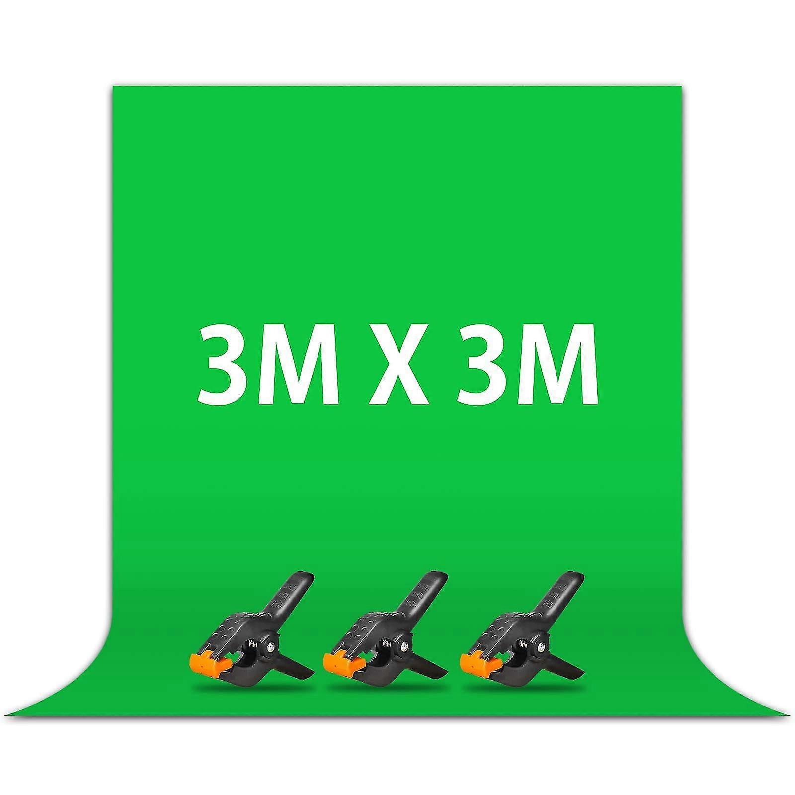 Πράσινη οθόνη 3m X 3m πράσινο πανί για ταινία φωτογραφίας και διακοπή τηλεόρασης