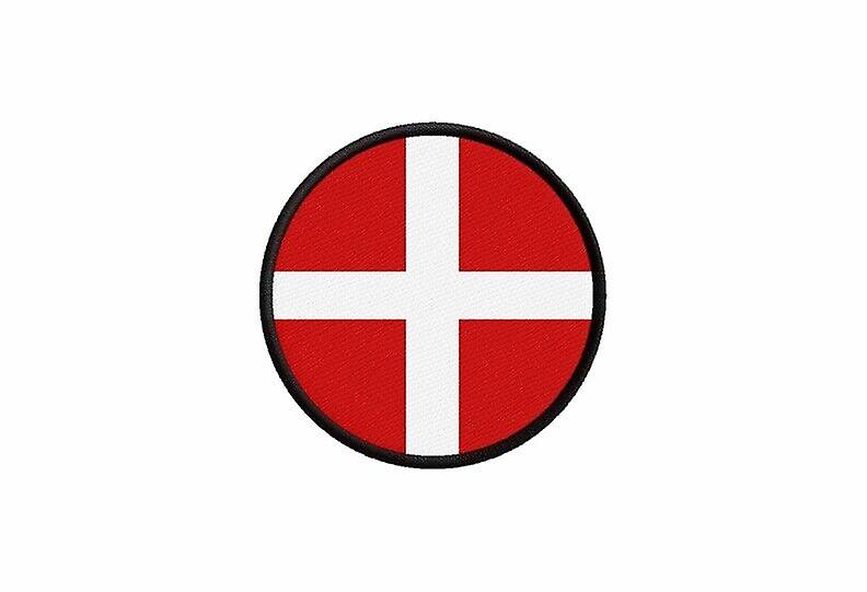 Patch ecusson Savoyard Savoy flag printed thermosticker round round