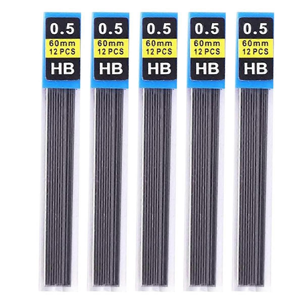5 قطع / مجموعة قلم رصاص عبوة الرصاص ، قلم رصاص عبوة مكتب ملحقات الكتابة قلم رصاص القرطاسية الطالب عبوات قلم رصاص (0.5 مم)