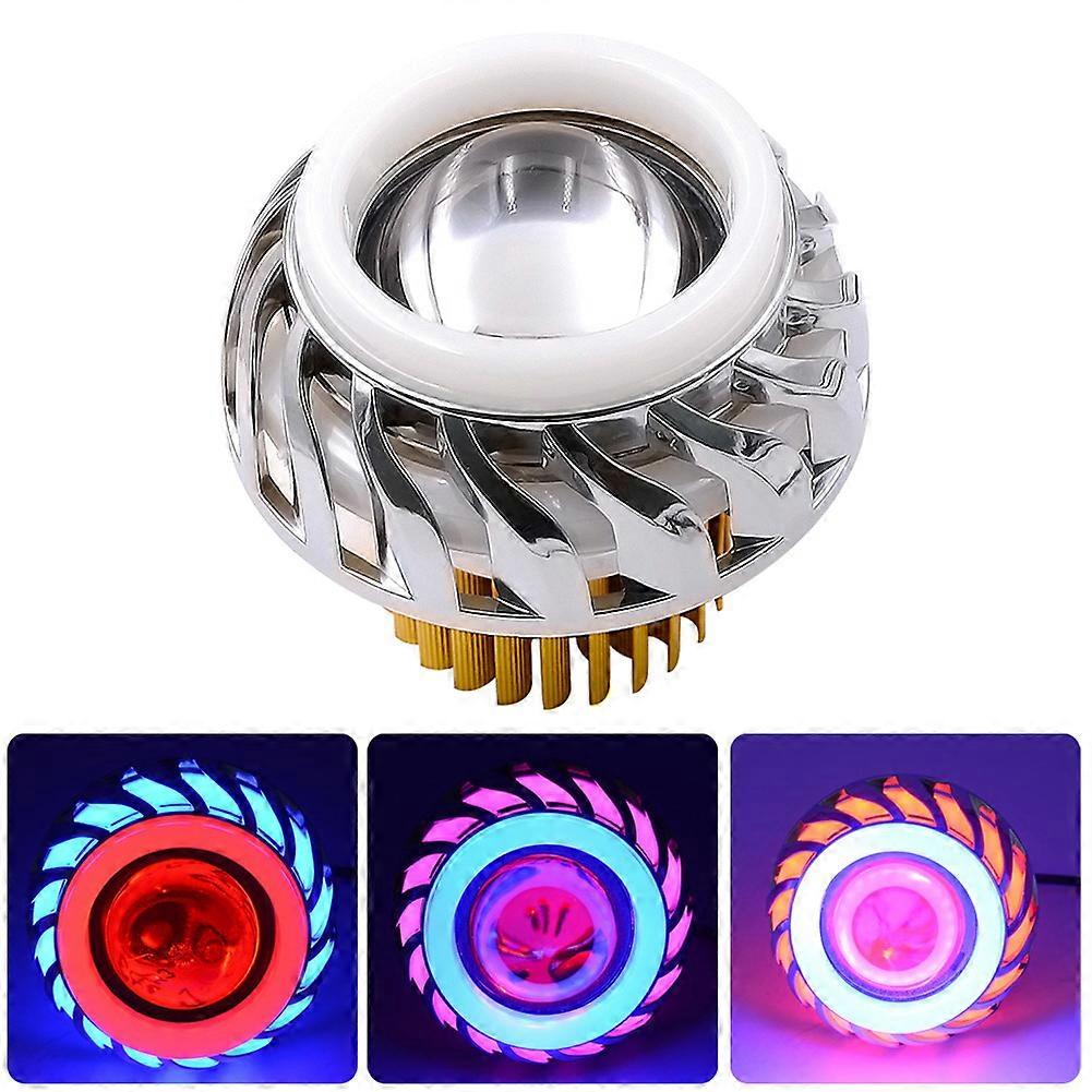 Phares de moto super lumineux convertis Hi / Lo Beam LED Angel Eye & Devil Eye Rouge / bleu / vert