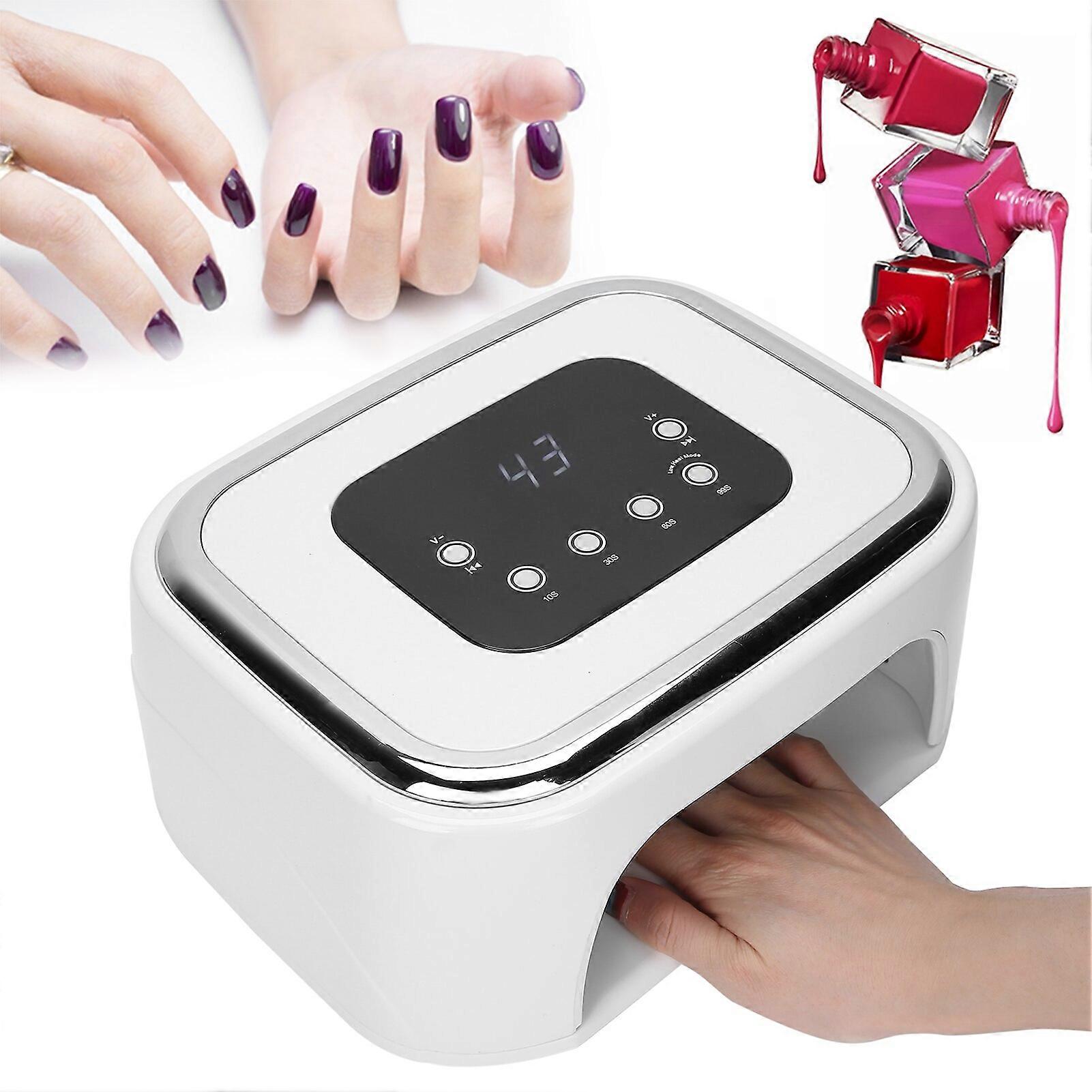 100-240V 80W UV LEDネイルドライヤーランプネイルアートジェル硬化ライト4ギアタイミングネイルジェルドライヤーランプ