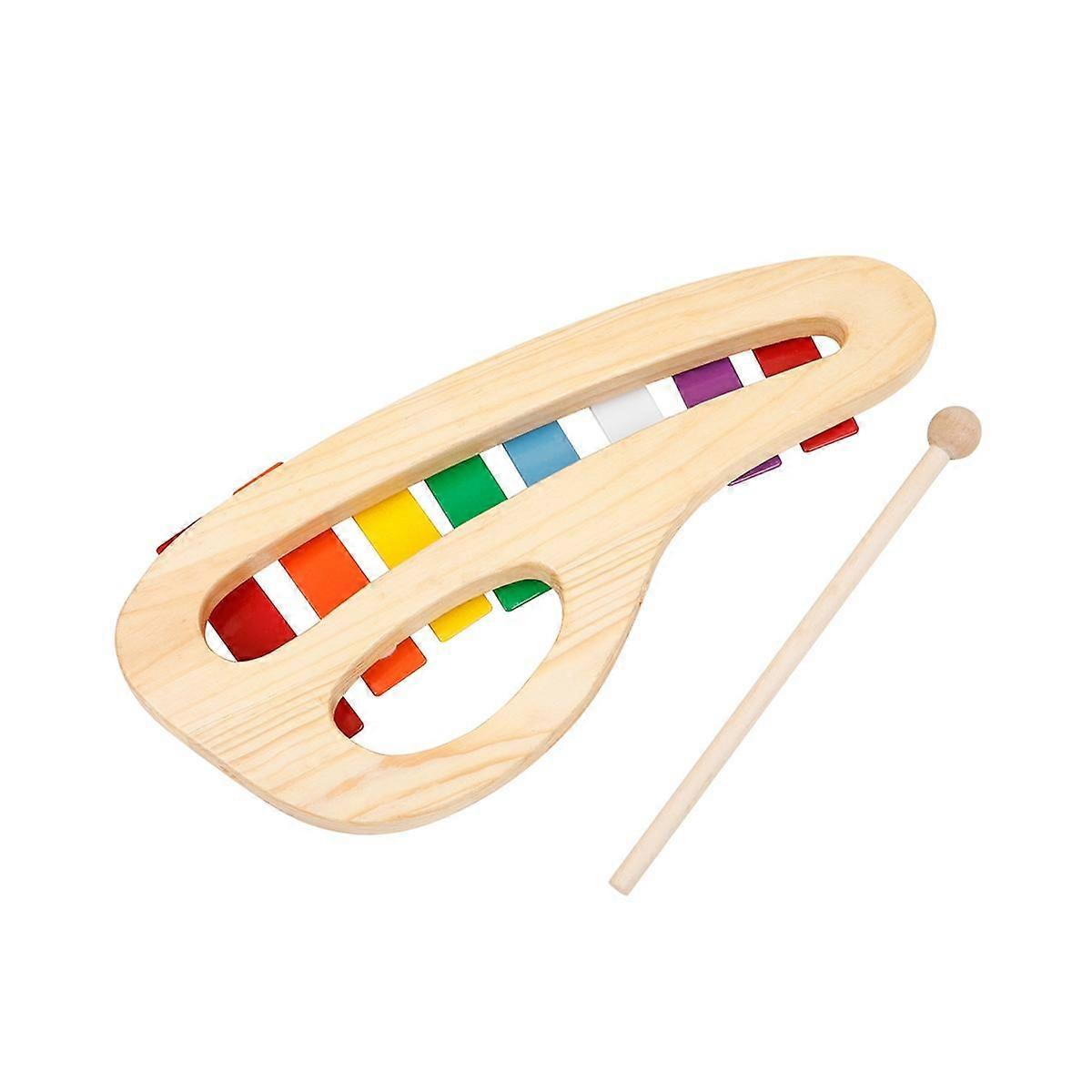 Portable Eight-Tone Hand-Knocking Piano with Knocking Stick Early Education Xylophone Percussion In