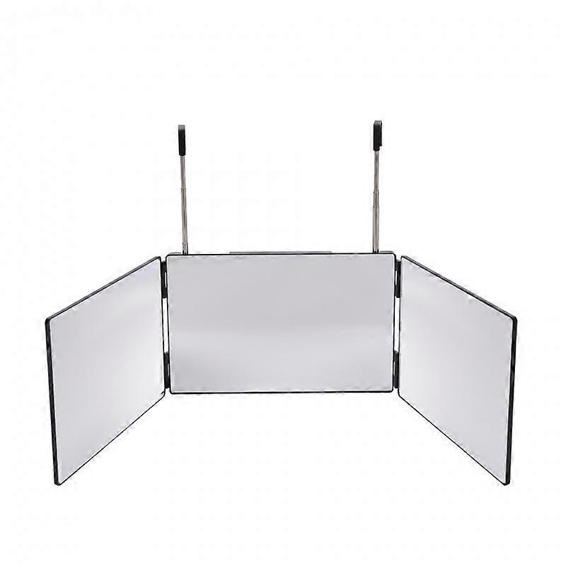 Three-way three-fold mirror 360  adjustable bracket suspension self-mirror