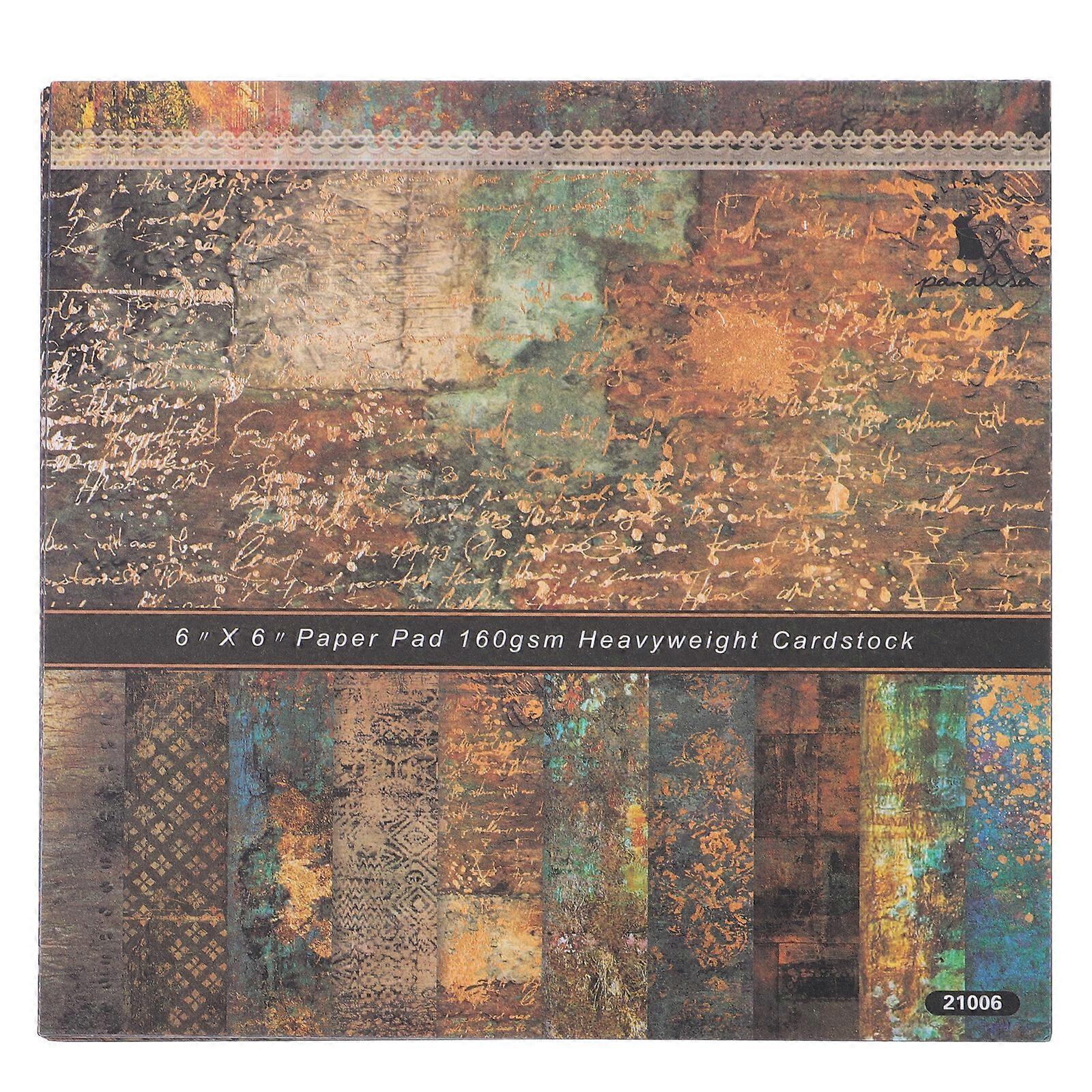 24pcs 6 inch Decorative Craft Paper Single-Sided Printed Scrapbook Paper Pads