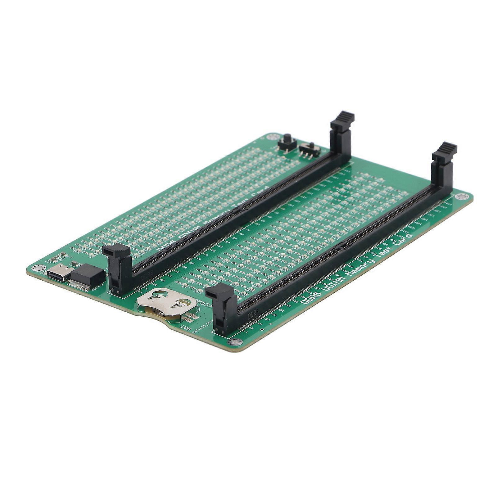 DDR5-Speichertester PCB Desktop DDR5-Speichertestkarte mit LED-Anzeige für Computer DDR5 R DIMM U DIMM-Speicher