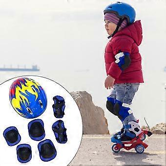 hög kvalitet 7st Set Barn Barn Barn Knä Armbågsskydd Cykling Skate Cykel Protecs
