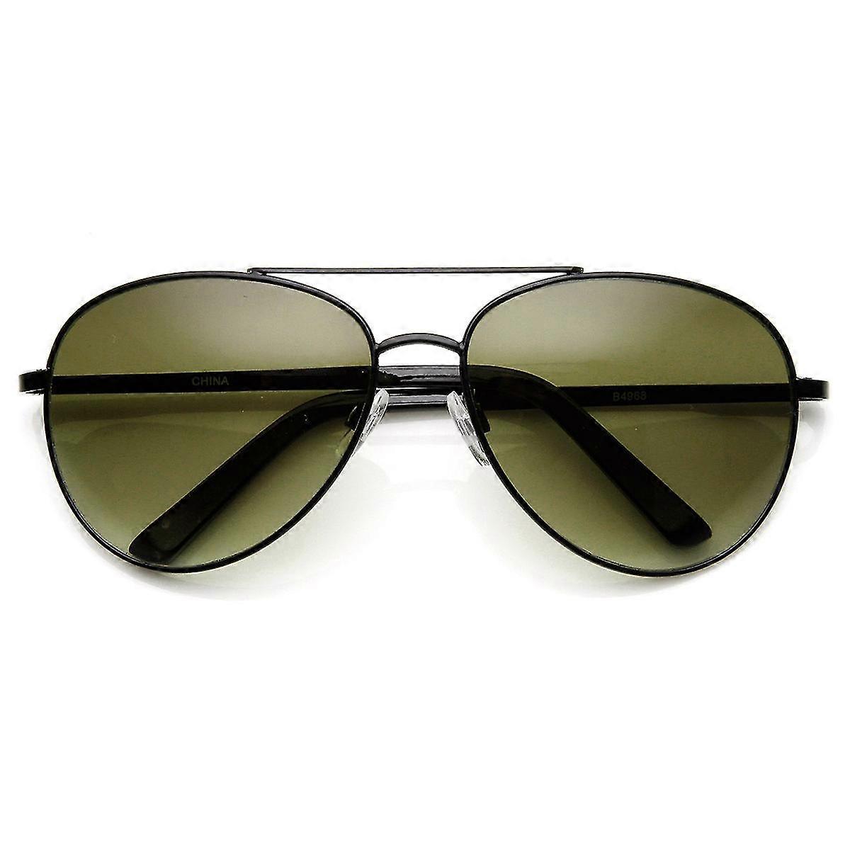 Unisex Round Metal Tear Drop Aviator Sunglasses