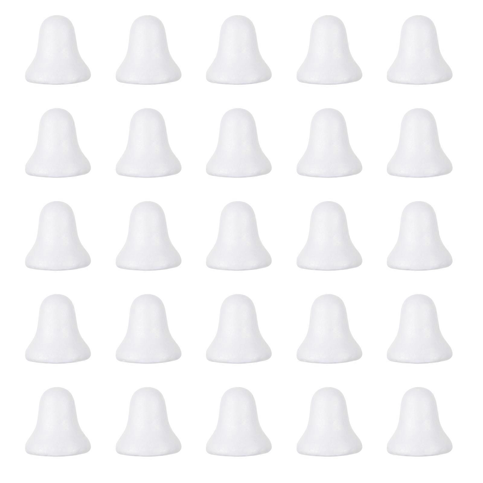 50 Pcs Adornos Blancos Para Arbol De Navidad DIY Jingle Bell Mould Craft Foam Balls Polystyrene Foam Craft