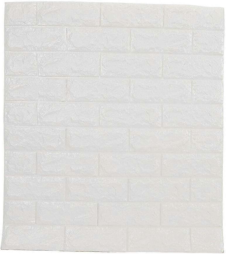 10 Pack 3D Stone Look Wall Panels - 70x77cm PE Foam White