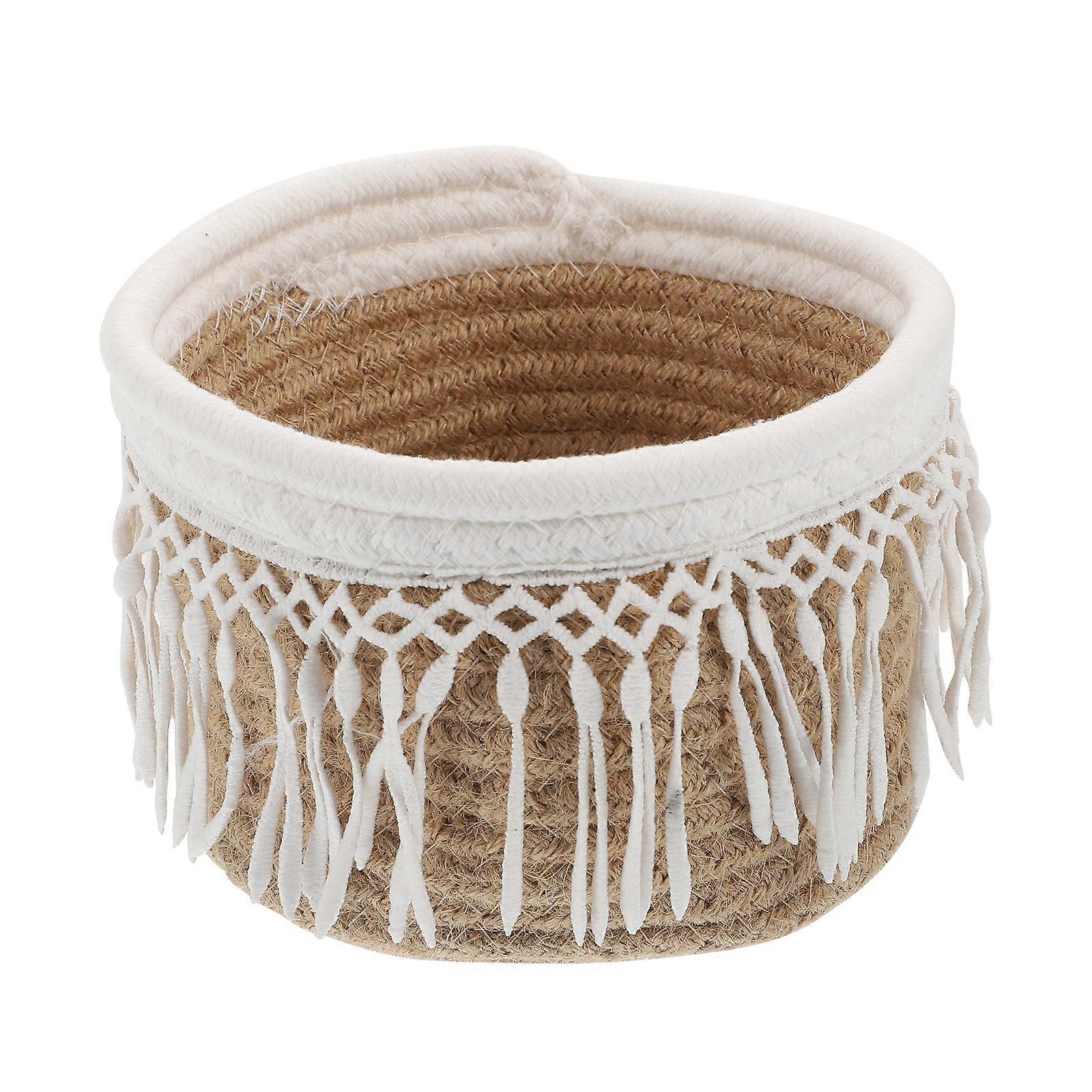 1pc Multi-functional Storage Basket Home Organizer Cotton Thread Basket