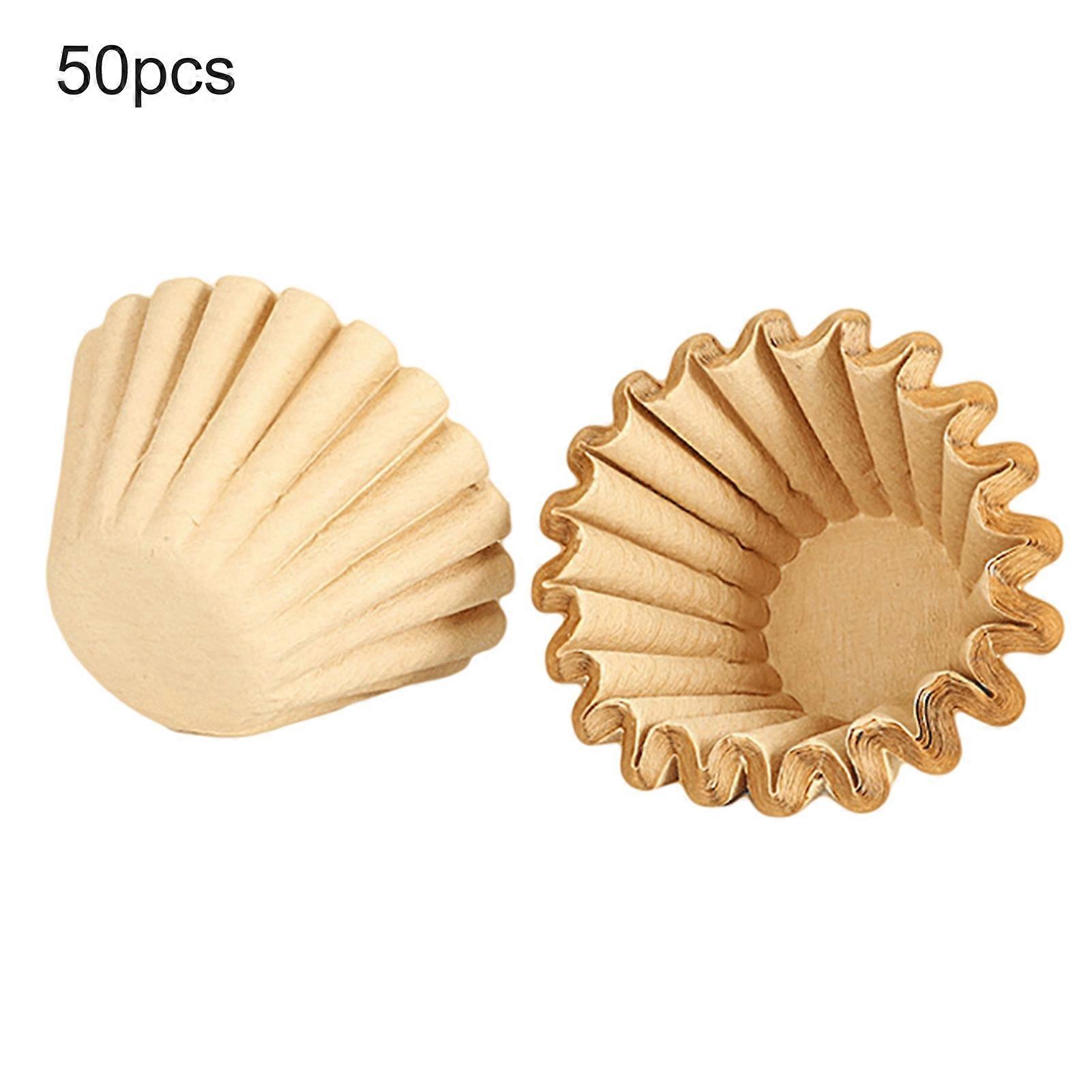 50 Stück ungebleichter Handtropf Espresso Kaffee Filter Pappbecher Büro Reisewerkzeug