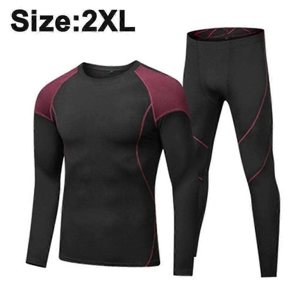 Thermal Underwear For Men, Base Layer Fleece Lined Top And Bottom