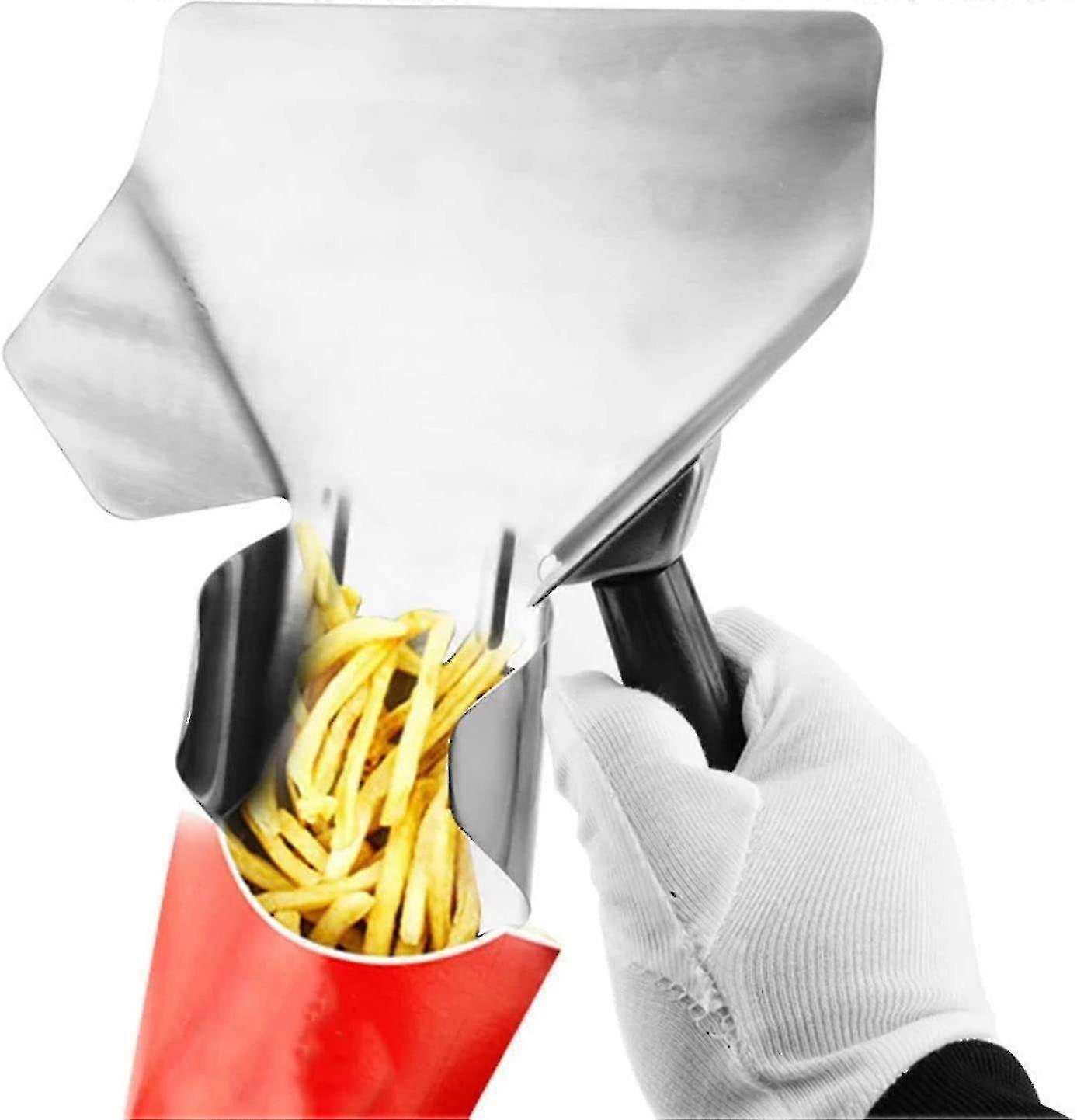 Pelle à frites en acier inoxydable Th Handle Fried Fries Pelle excavatrice