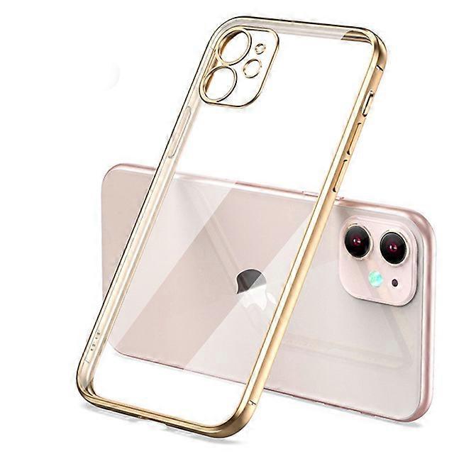 Luxury Plating Transparent Case For IPhone 6 6s Square Frame Silicone Clear Back Cover Case
