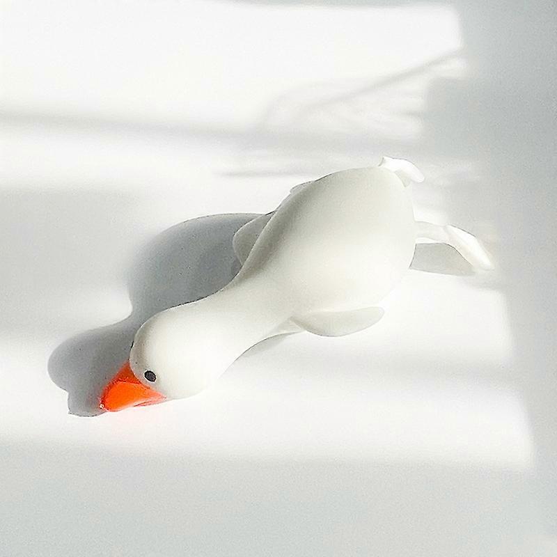 2Pcs Anti-stress Slow Rising white goose Squishy Cute Squishi PU Poo Toys Simulation Fruits Giant Squishy Squeeze Squishes Gifts