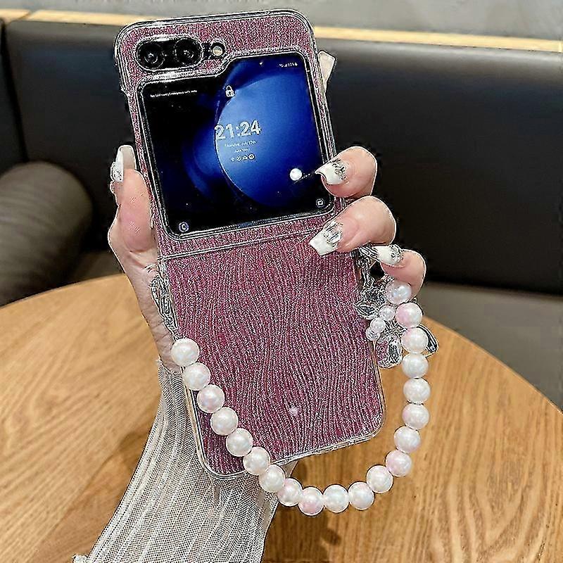 For Samsung Galaxy Z Flip 6 Case Magnetic,Z Flip 6 Case Transparent Shockproof Slim Rugged Hard PC Clear Back