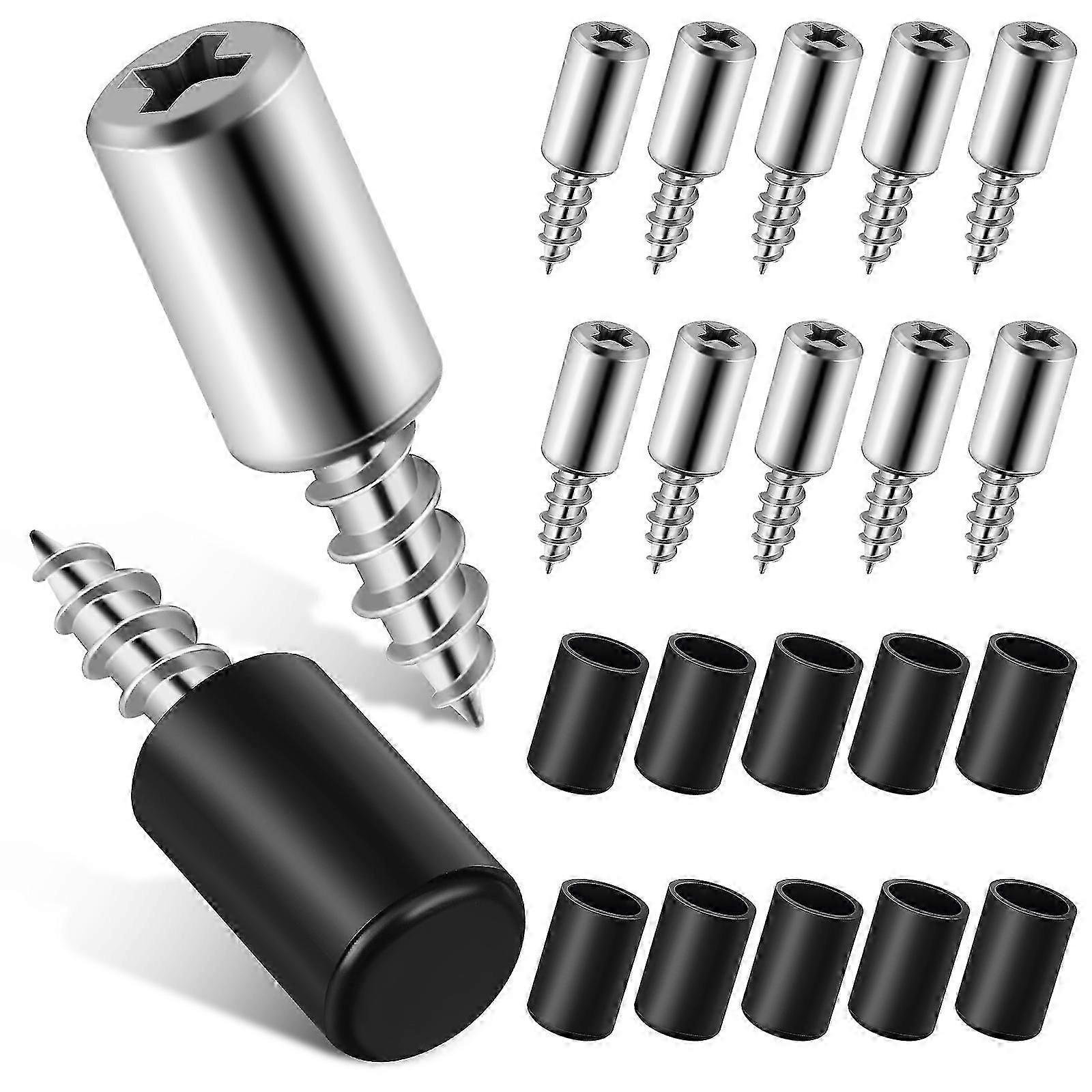20pcs Shelf Screws Pegs Shelf Support Self Tapping Screw In Shelf Pegs Furniture Shelf Board Holders With Sleeves