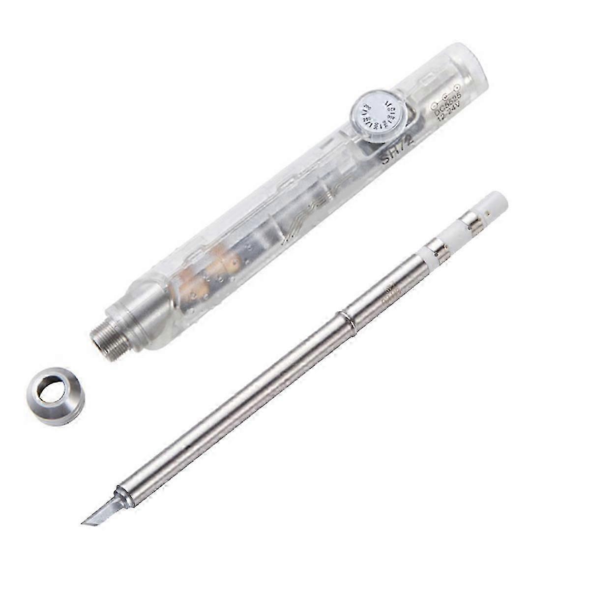 Sh72 Soldering Iron 65w 12-24v 220-400 Adjustable Temperature Sh72 Ku Welding Tool Not T12 Transparent White