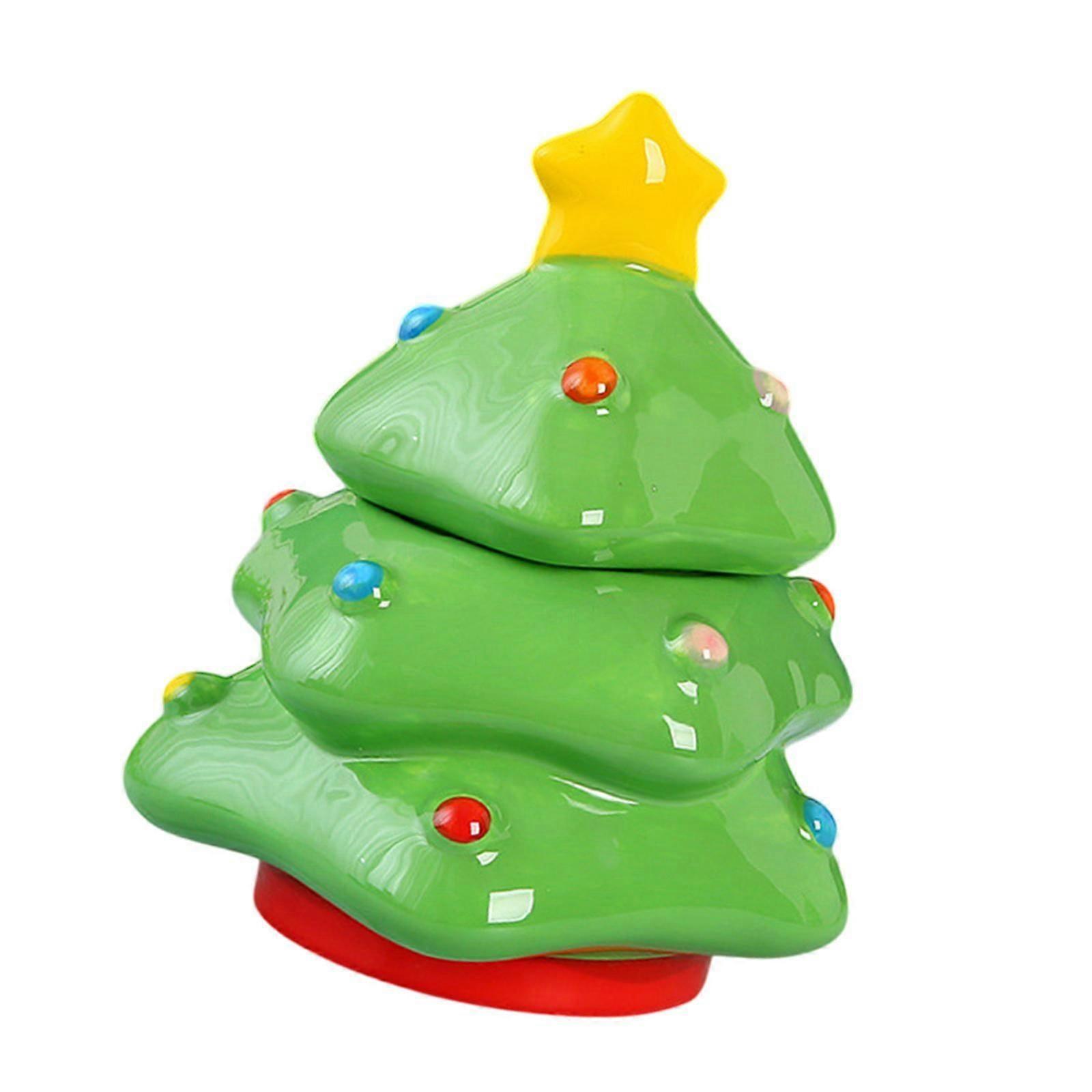 Christmas Tree Candy Jar Gift Sugar Candy Jar for Candy Snacks Countertop