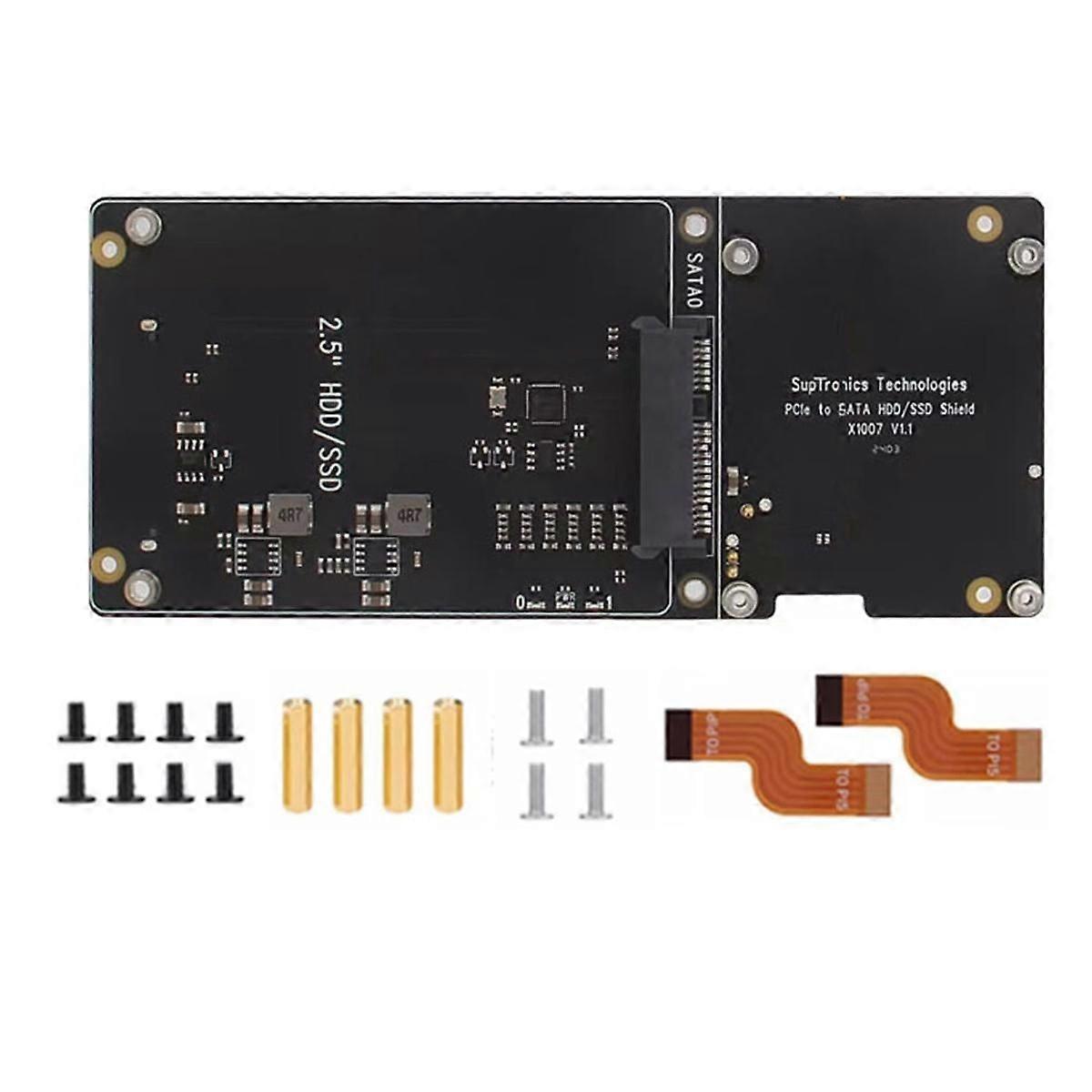 X1007 PCIe to Dual 2.5inch SATA HDD/SSD Shield SATA 3.0 5Gbps for 5 Supports 2X2.5inch SATA HDD/SSD