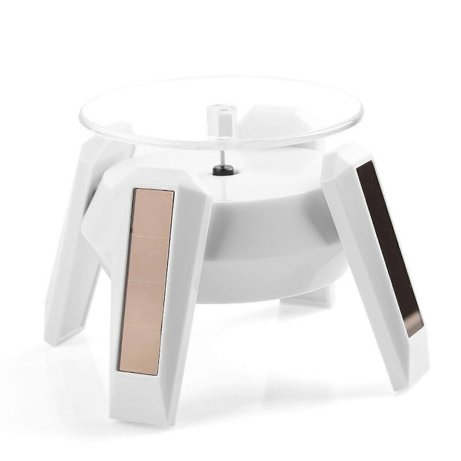 Roterende Display Stand 360 graders automatisk roterende soldisplay Tabel Model Figur Base Display Bord Pladespiller Hvid