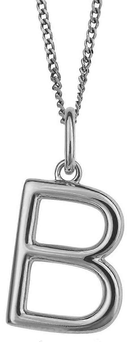 Beginnings B Initial Pendant - Silver