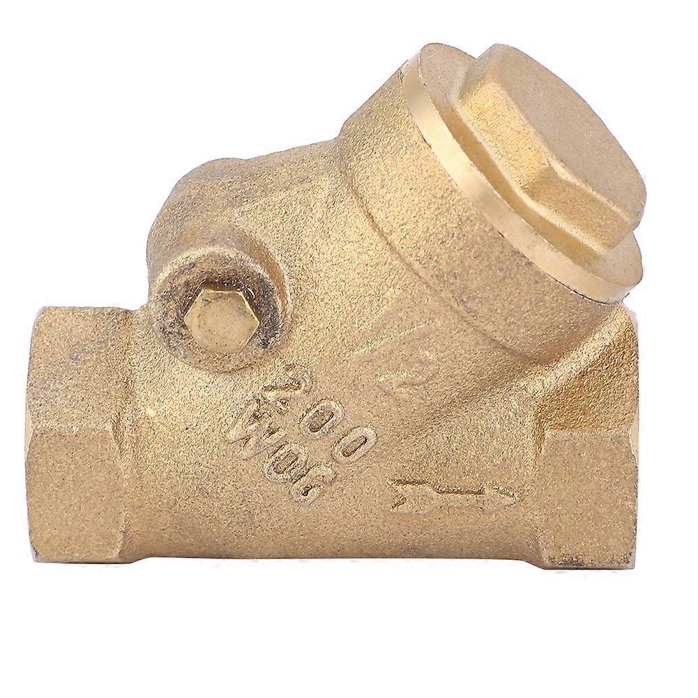 NPT 1/2in Thread Brass Check Valve Y Type One Way Check Valve 1.6Mpa for Water Gas