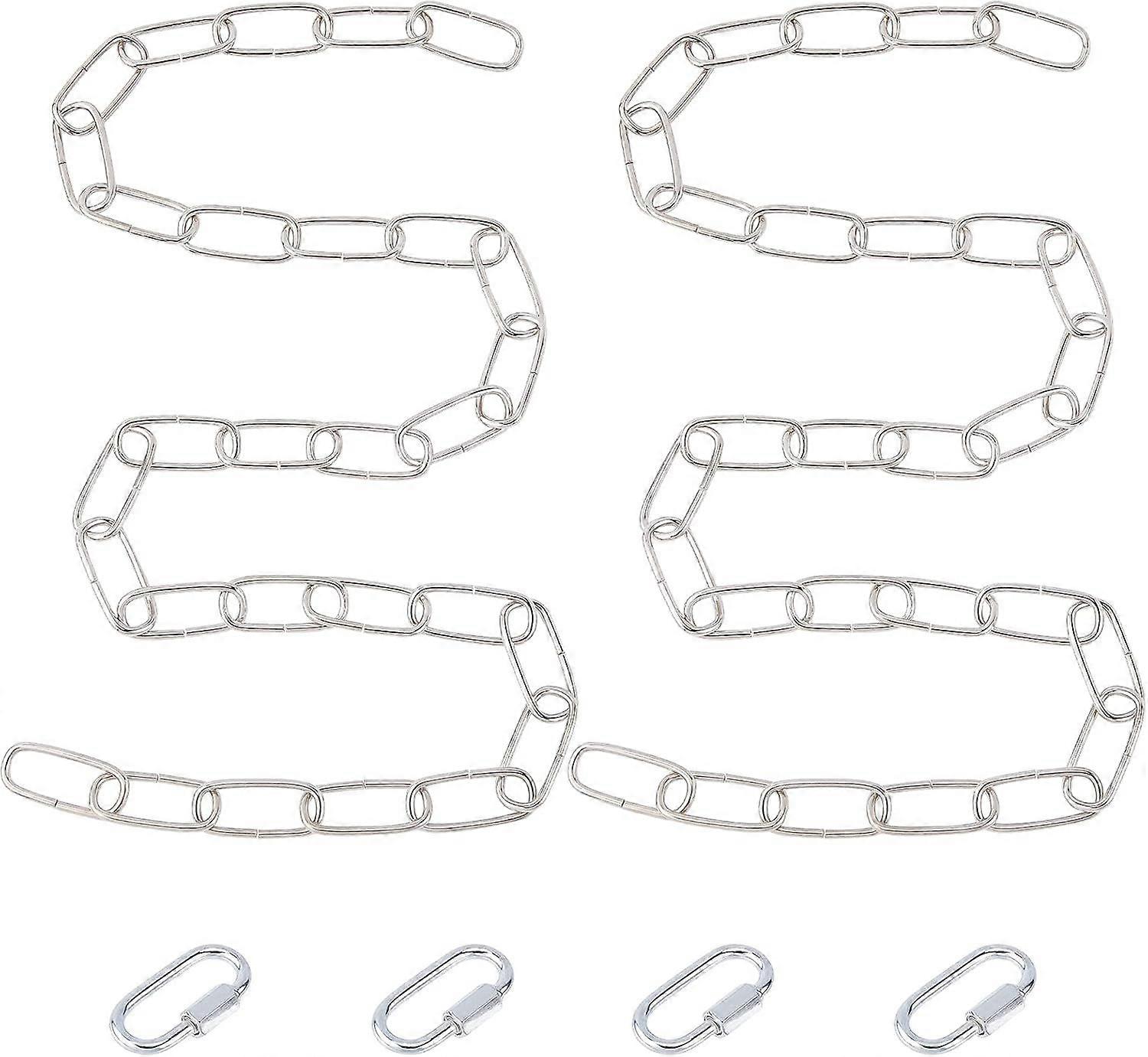 78 Inch Long Chain Extension Hanging Chain Iron Decorator Chain with 4pcs Connection Locks for Hanging Plants Basket Chandelier