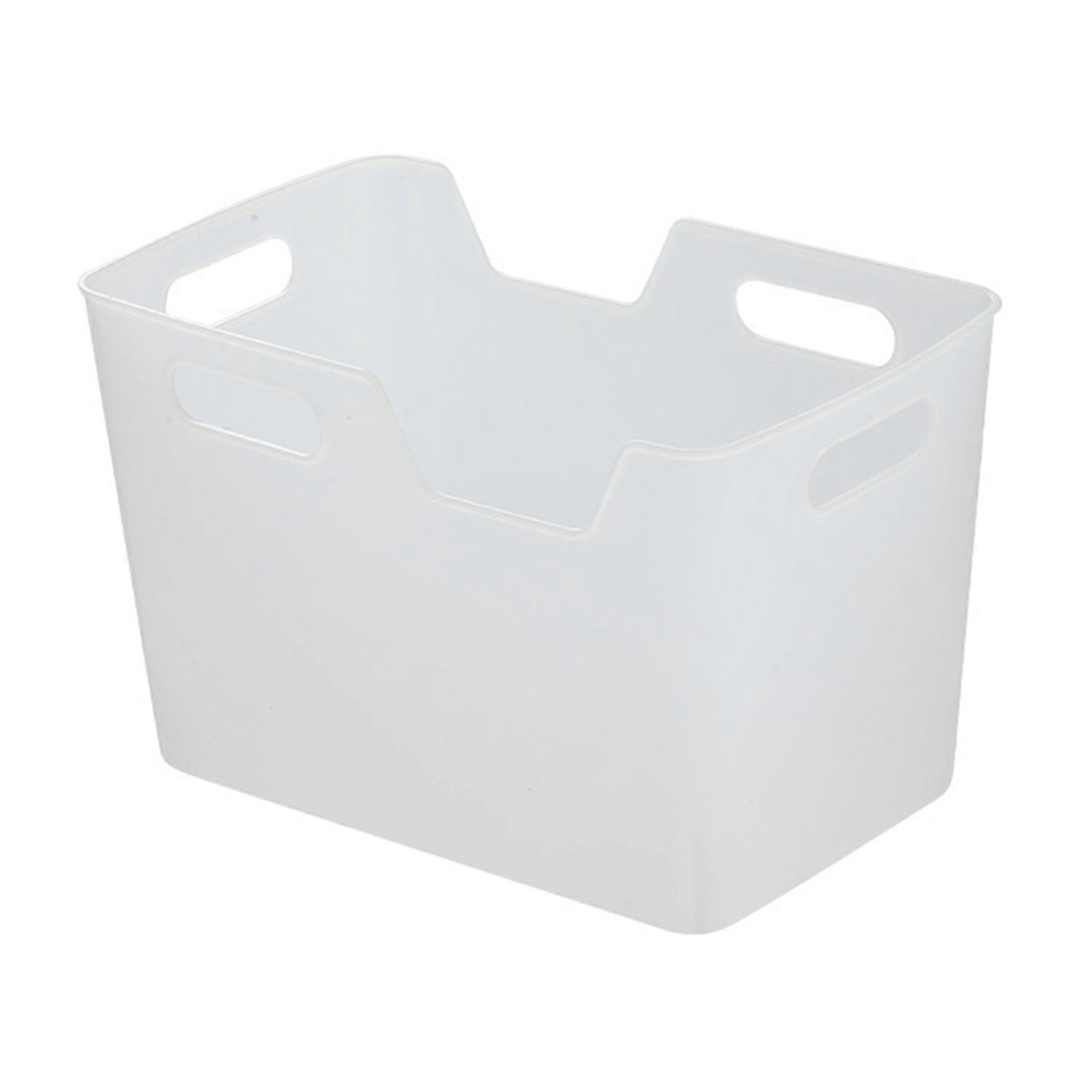 Refrigerator Storage Basket Large Capacity Hollow Handle Flexible PE Multifunctional Vegetables