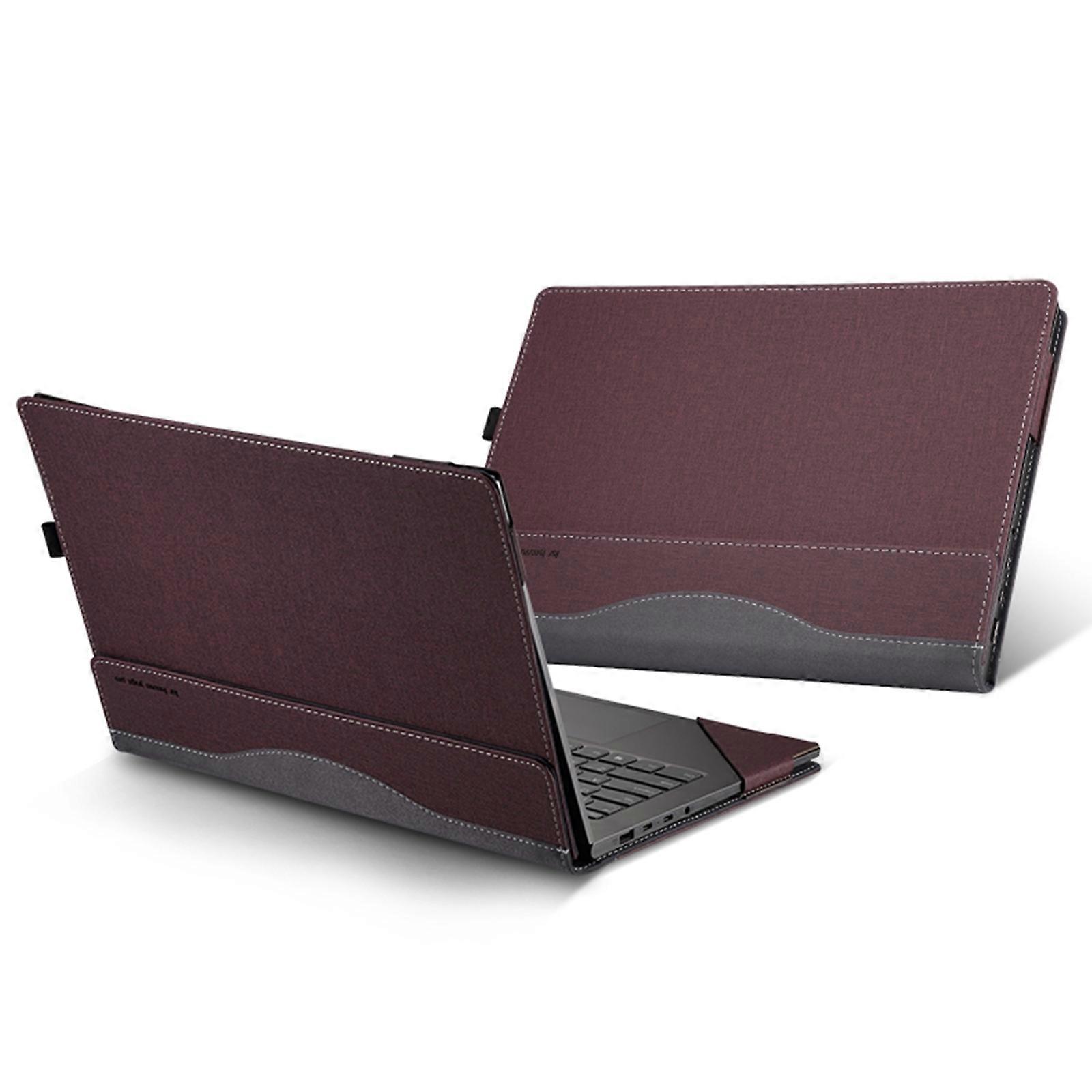Capa protetora anti-queda para laptop de couro de 16 polegadas
