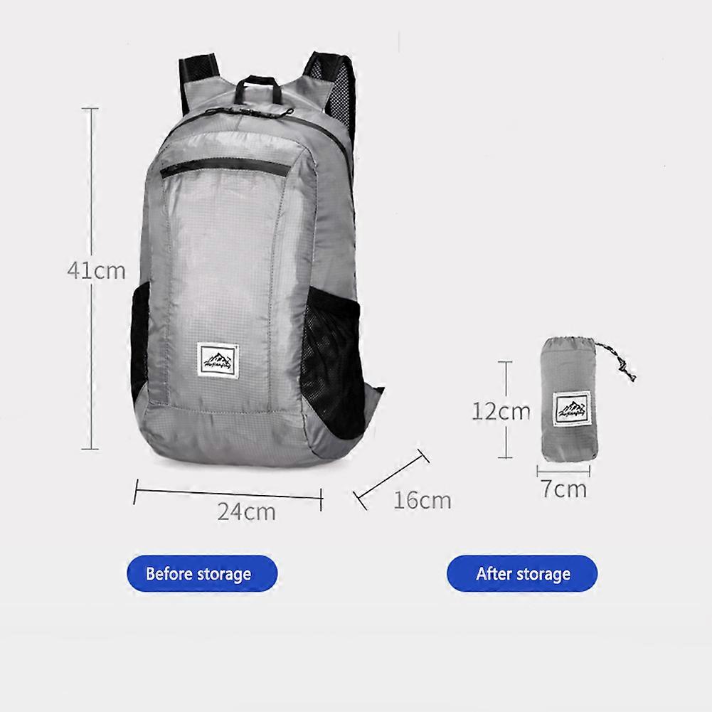 15L 20L Unisex Lightweight Backpack Waterproof Backpack Foldable Travel Hiking Bike Day Bag Leisure Sports