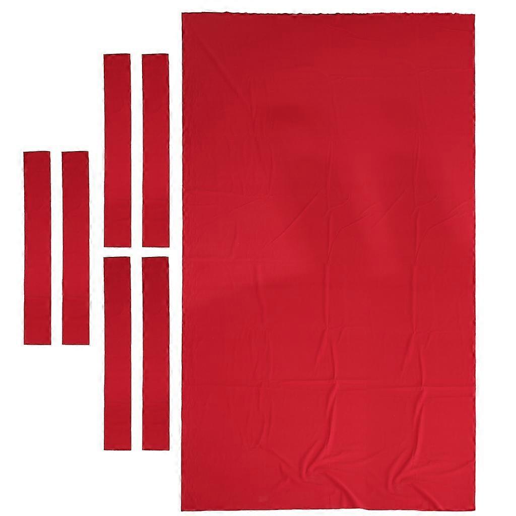 High Performance Pool Table Felt Billiard Cloth Table Bed Cushion -8ft Red