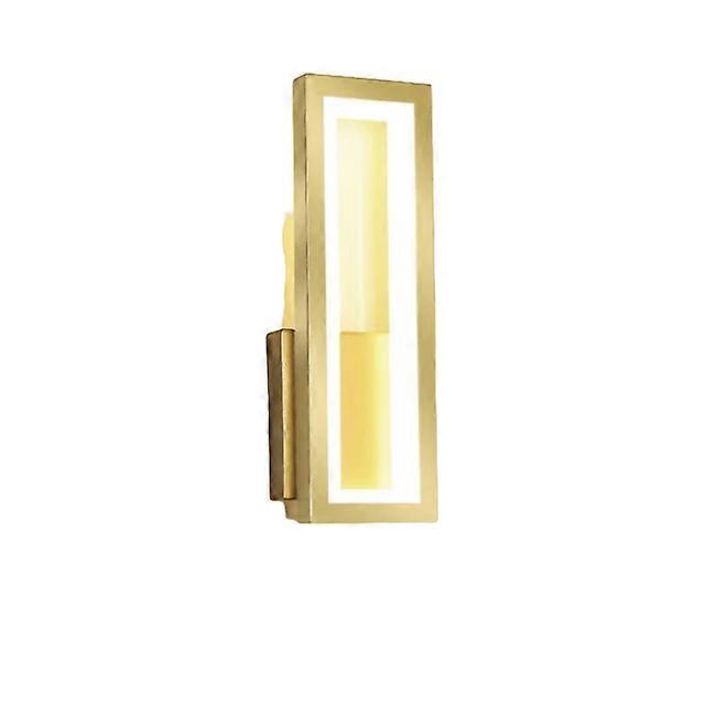 Nneoba Elegant Gold Wall Lamp - Modern 17w Led Sconce For Aisle Decoration