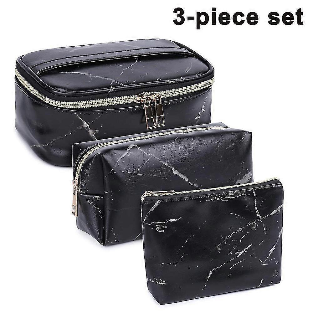 3 قطع ماكياج حقيبة أدوات الزينة حقيبة المحمولة مستحضرات التجميل الحقيبة المنظم