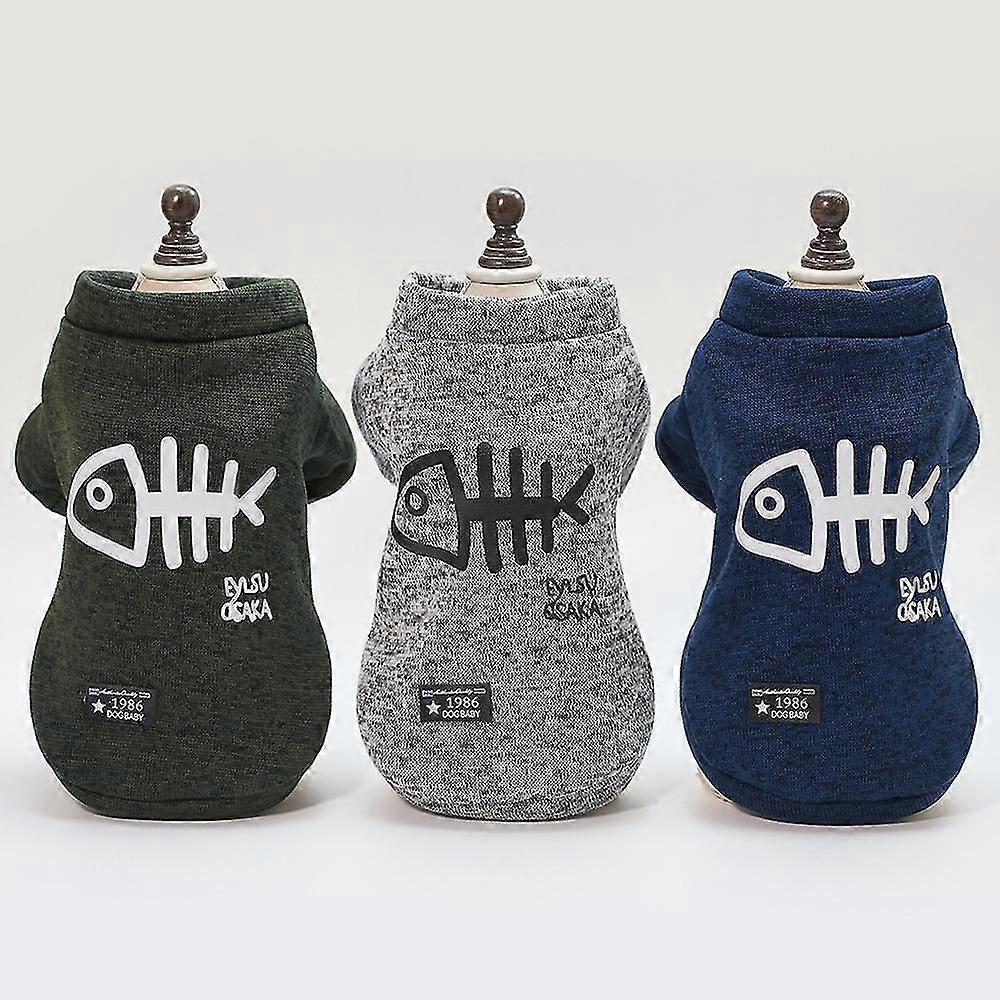 Pull d'automne et d'hiver à motif d'arêtes de poisson pour chiens et chats de 1,25 à 9 kg
