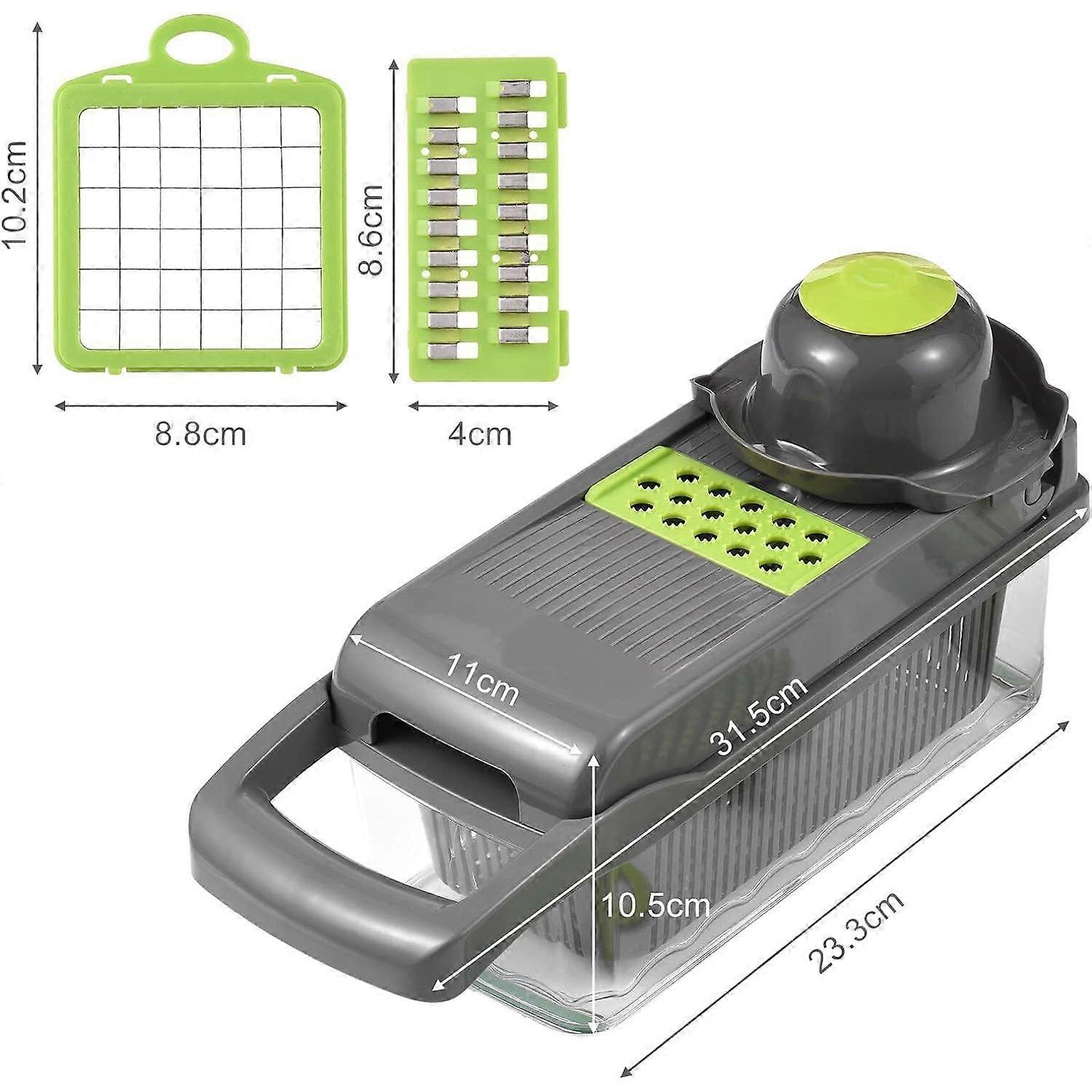 Multifunctional Vegetable Slicer Food Vegetable Onion Kitchen Slicer Composite Tool Slicer Grinding Egg Separator 8 In 1 Accessories