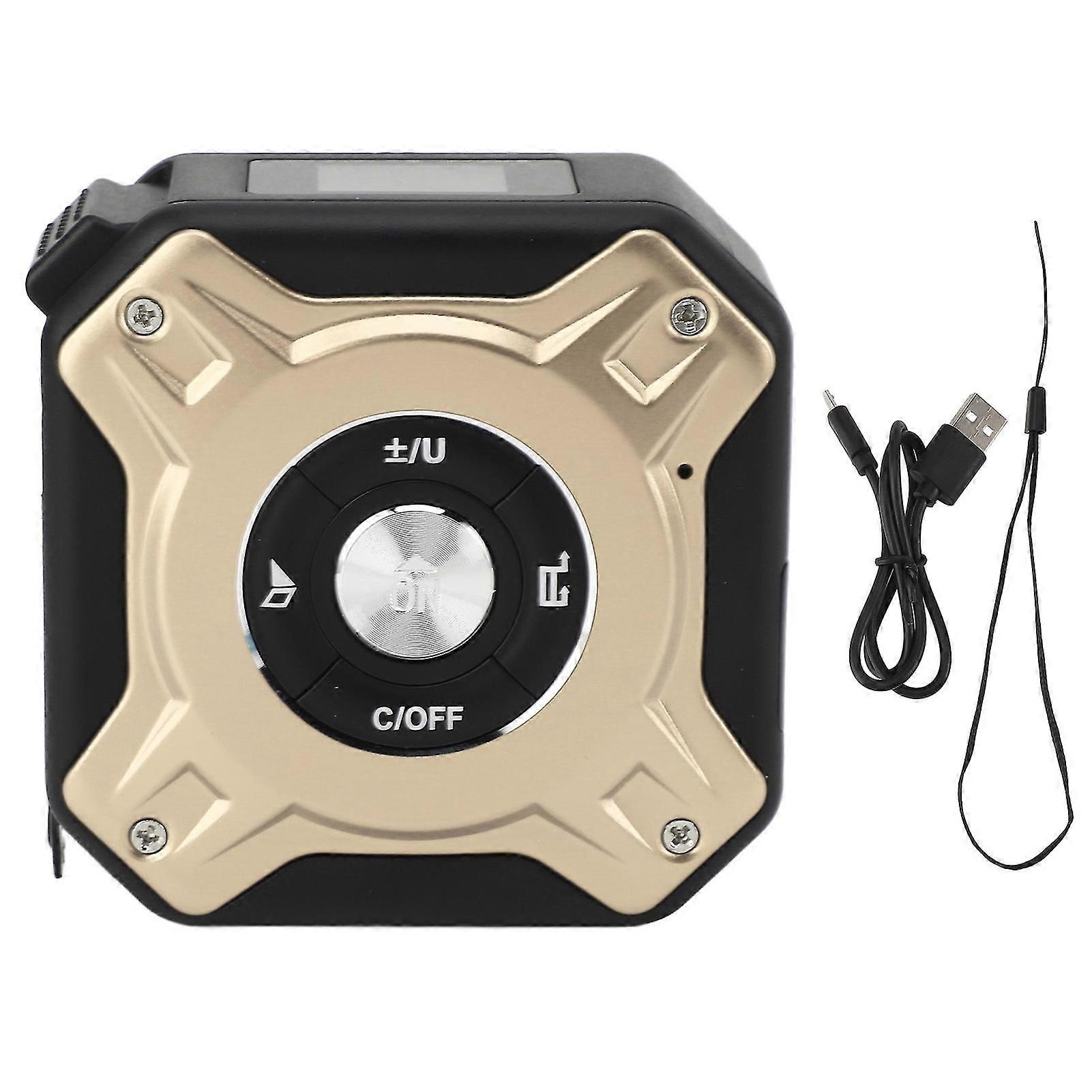 2024 Laser Distance Tape Measuring Tool 3 in 1 5m 40 Meter Accurate Data Storage Laser Tape Measure for Bearing Testing Black Gold