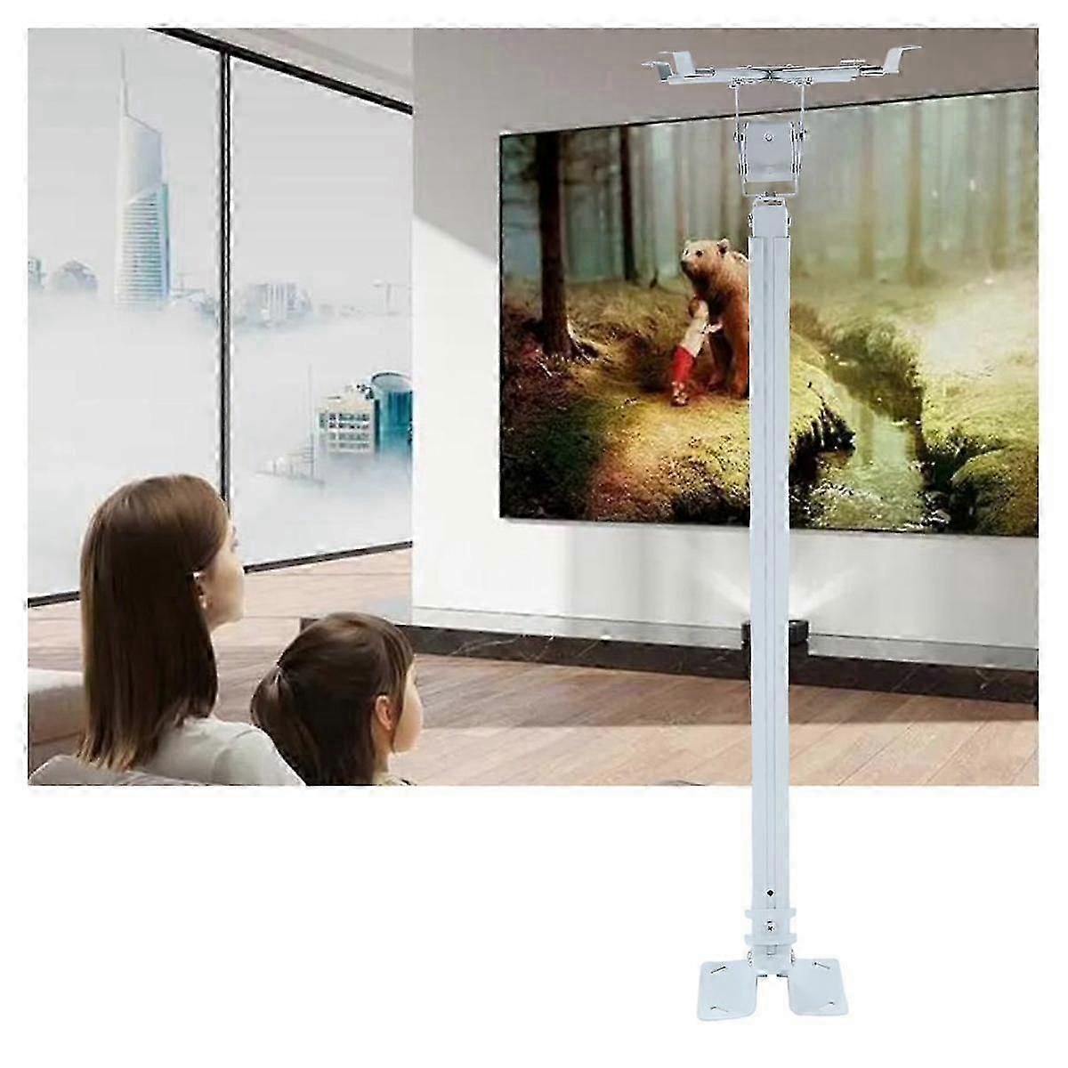 Projector Hanger Square Tube 60cm-120cm Wall Mount for 4-Hole Multi-Functional Convenient Projector jn