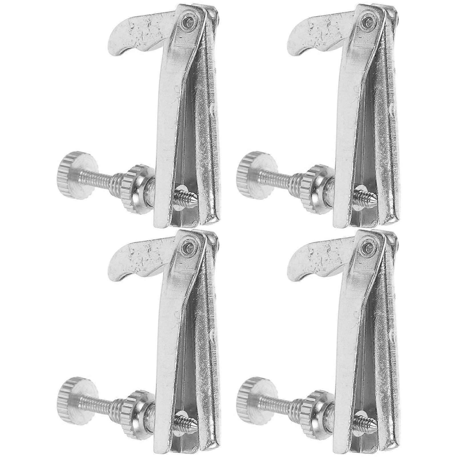 4pcs Violine Fine Tuner String Instrument Adjuster Violin Parts für 3/4-4/4 Violine