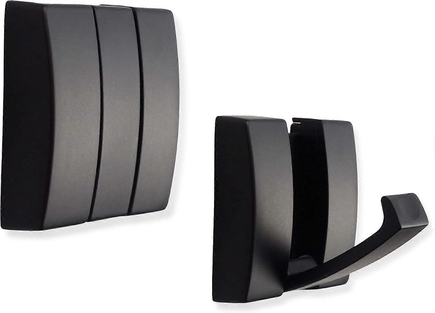 Wall-Mounted Towel Hook, Limited Lifetime Warranty Aluminium Hooks, Easy Installation For Efficient Storage Space, Double Bathroom J Hooks, Resists