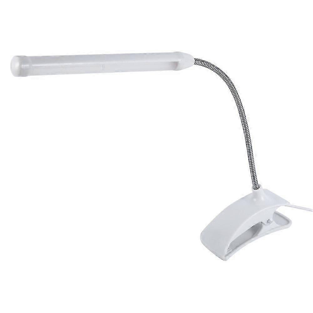 1Pc USB LED Light Clip on Clamp Bed Table Study Desk Reading Lamp White