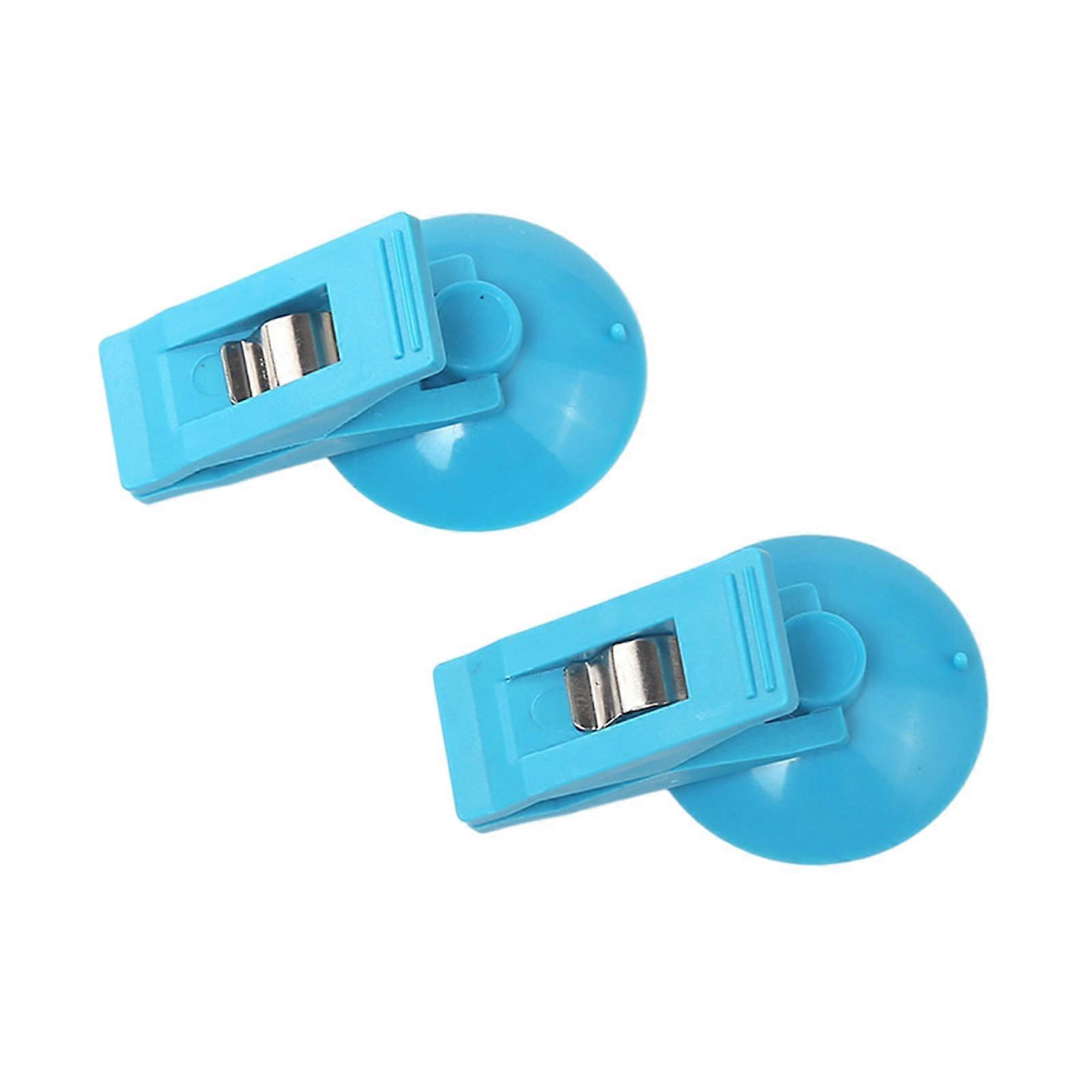 Round Suction Cup Clamp Auto Interior Accessory Blue