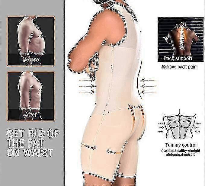 Body Shaper For Men Slimming Compression Garment And Post Surgical Shapewear,plus Size-Good