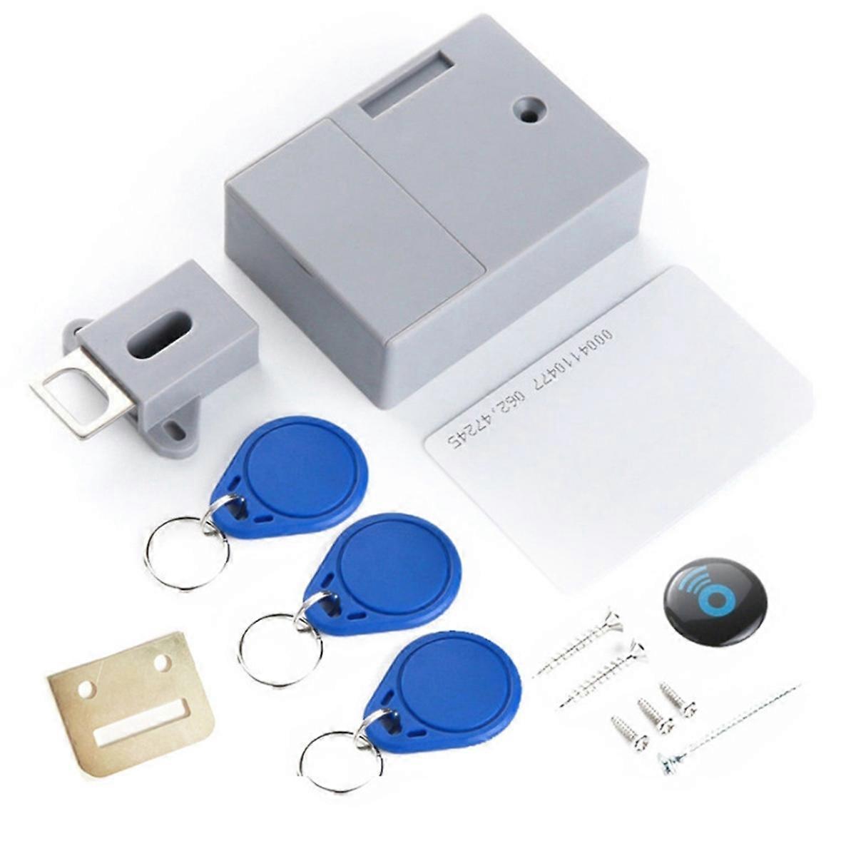 RFID Electronic Cabinet Lock Electronic Dark Lock Hidden DIY for Wooden Cabinet Locker Drawer Shoe Cabinet Drawer Lock