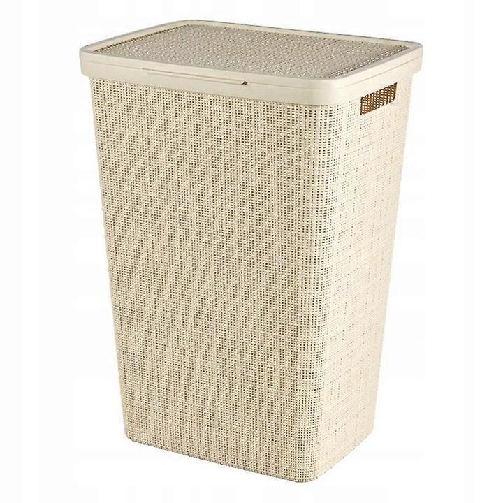 CURVER Tvättkorg 58 l grädde